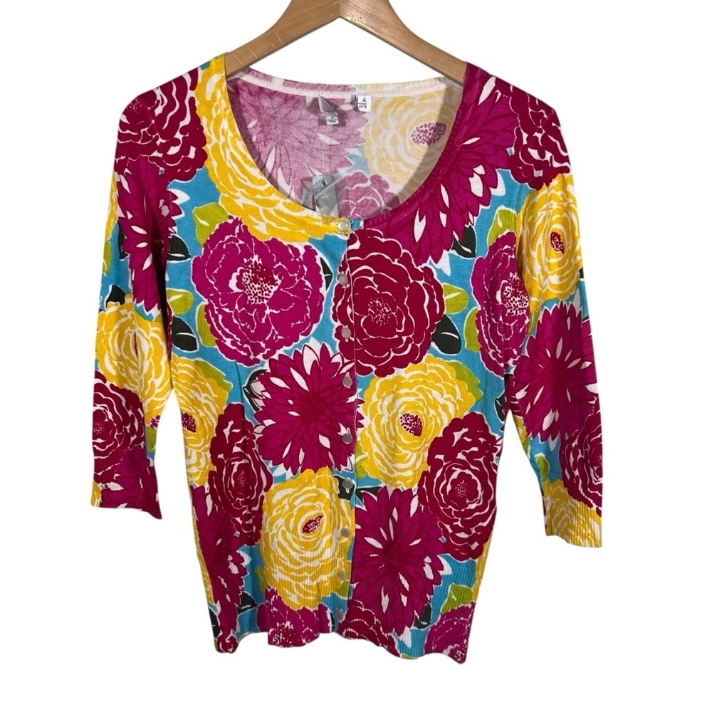 Joseph A Floral Cardigan Size Small